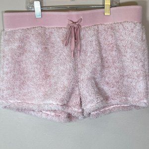 PJ Salvage Pink Plush Lounge Shorts